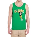 CJ Carr Throwing Logo Tank Top Adult Medium Green