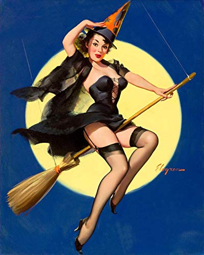 Magneto Gil Elvgren Pinup Girl Halloween 5 pulgadas