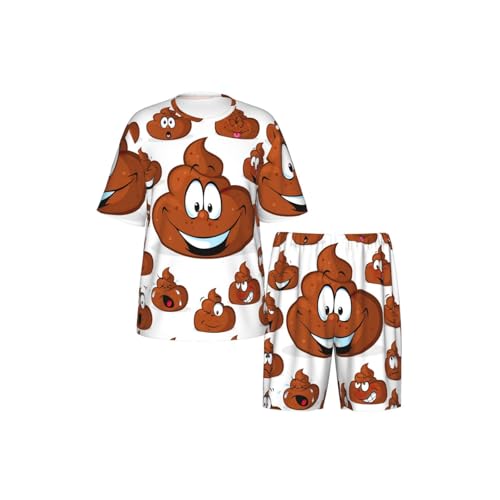 Pijama de caca para hombre: conjunto corto transpirable con bolsillos 5