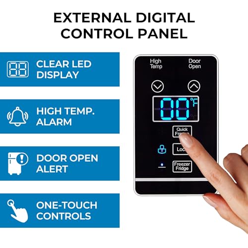Image of Kenmore 14.0 Cubic Feet Capacity Upright freezer - Convertible Refrigerator /Freezer, 4 Shelves, Garage Ready, Meat Storage, Auto Defrost, Congelador For Home, Apartment, Basement, Dorm, White