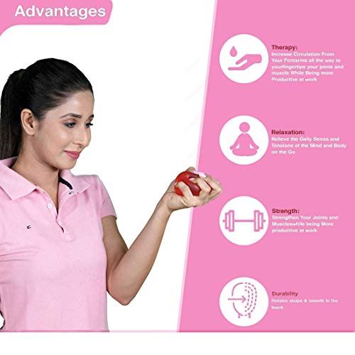 Image of Medtrix Gel Exerciser Ball Soft Stress Relief Ball Hnad Exerciser Ball Finger Exerciser - Universal