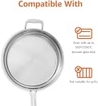 Amazon Basics Acier inoxydable 15-Piece Ensemble de vaisselle, pots, casseroles et ustensiles, argent