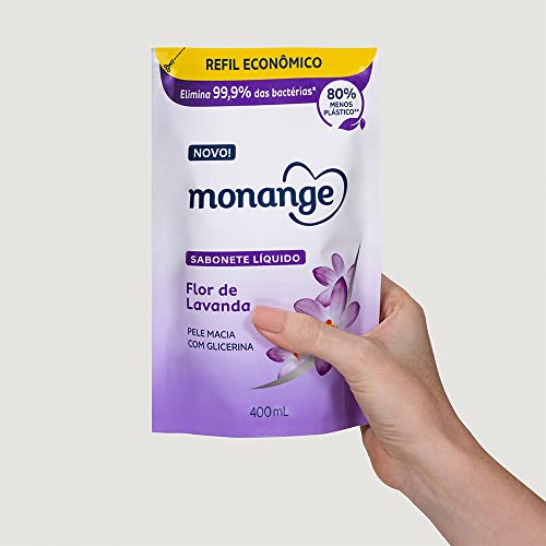 Monange Refil Sabonete Líquido Flor de Lavanda 400ml