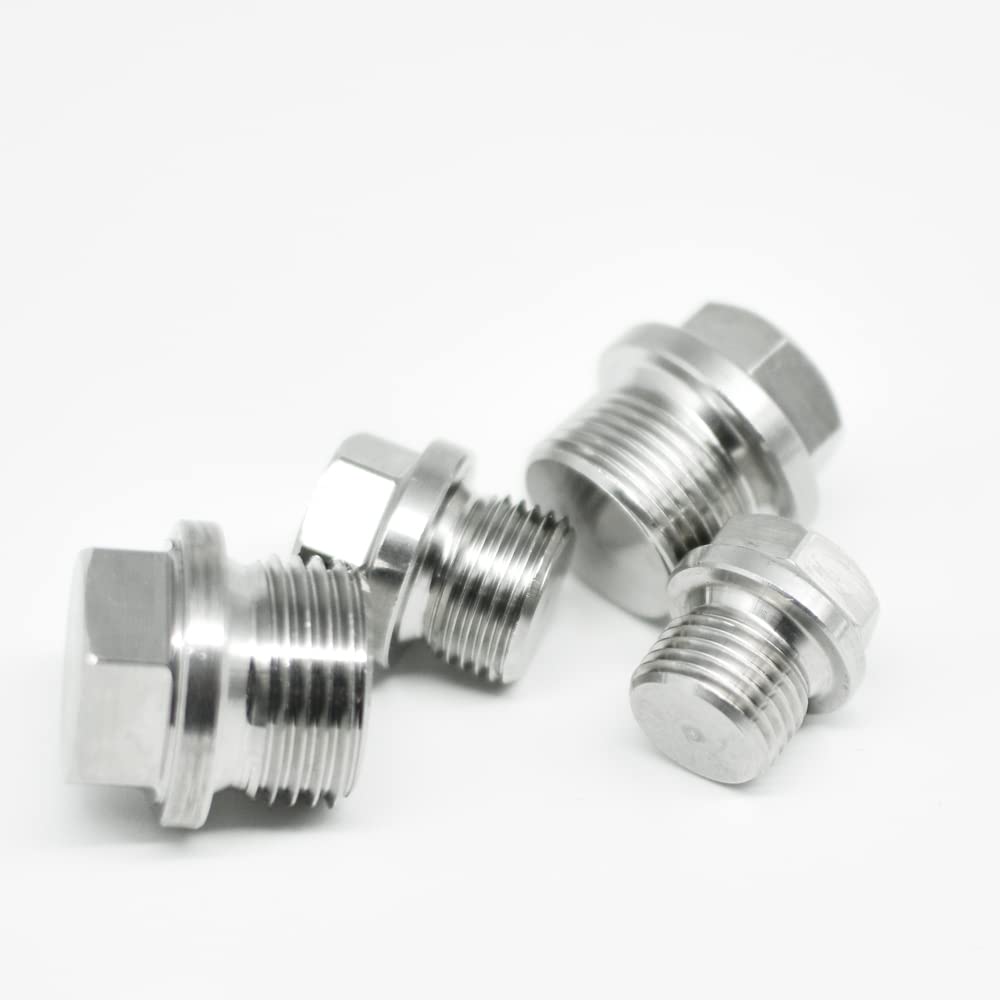 Tappo di chiusura for tubo, M8 M10 M12 M14 M16 M18 M20 M22 M24 M27 M30 Filettatura maschio metrica Testa esagonale in acciaio inossidabile 304 Tappo for raccordo for tubo Connettore(M30x1.5)