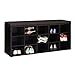 VASAGLE CUSTOS Collection - Shoe Bench, Storage Bench with Padded Seat, Entryway Bench with 15 Compartments, for Bedroom, 11.8 x 41.3 x 18.9 Inches, Espresso Brown and Chestnut Brown ULHS15BR