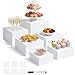 CRROEL 6 Stück Tortenständer, Acryl Buffet Ständer, 5in+6in+6.8in+7in+7.5in+8in Dessertständer, Wiederverwendbar Display Organizer,für Getränke/Torte bei Hochzeiten/Party-Dekoration/Buffet