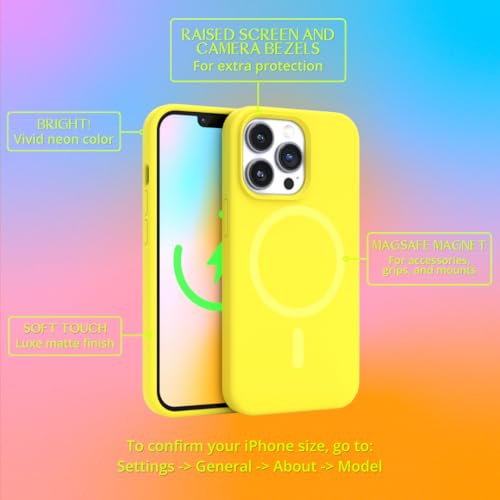 Coque rose fluo iPhone 15 Pro Max FELONY CASE compatible MagSafe
