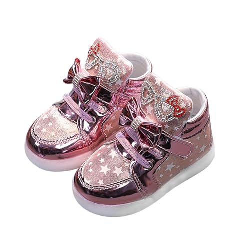 IWIHMIV Light Up Shoes for Girls Toddler Tennis Shoes Girl Kids Toddler Glitter LED Athletic Shoes Boys Girls Running Sneakers3
