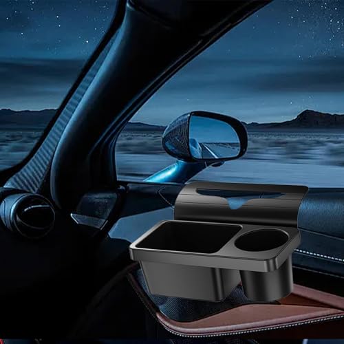Portavasos para puerta de carro con organizador y soporte para teléfono miniatura 5