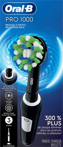 Image of Oral-B Pro 1000 Rechargeable Electric Toothbrush, Black (Pack of 3)