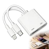 Ya en manzanajugosa.com: Adaptador USB C HDMI, adaptador USB-C y Lightning a HDMI Digital AV con 4K 60 Hz, puerto de carga, convertidor de pantalla de sincronización de audio de vídeo, compatible con iPhone, iPad, MacBook
