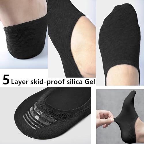 Image of DIBAOLONG Womens No Show Socks Non Slip Flat Boat Line Low Cut Socks (6-12 Packs)