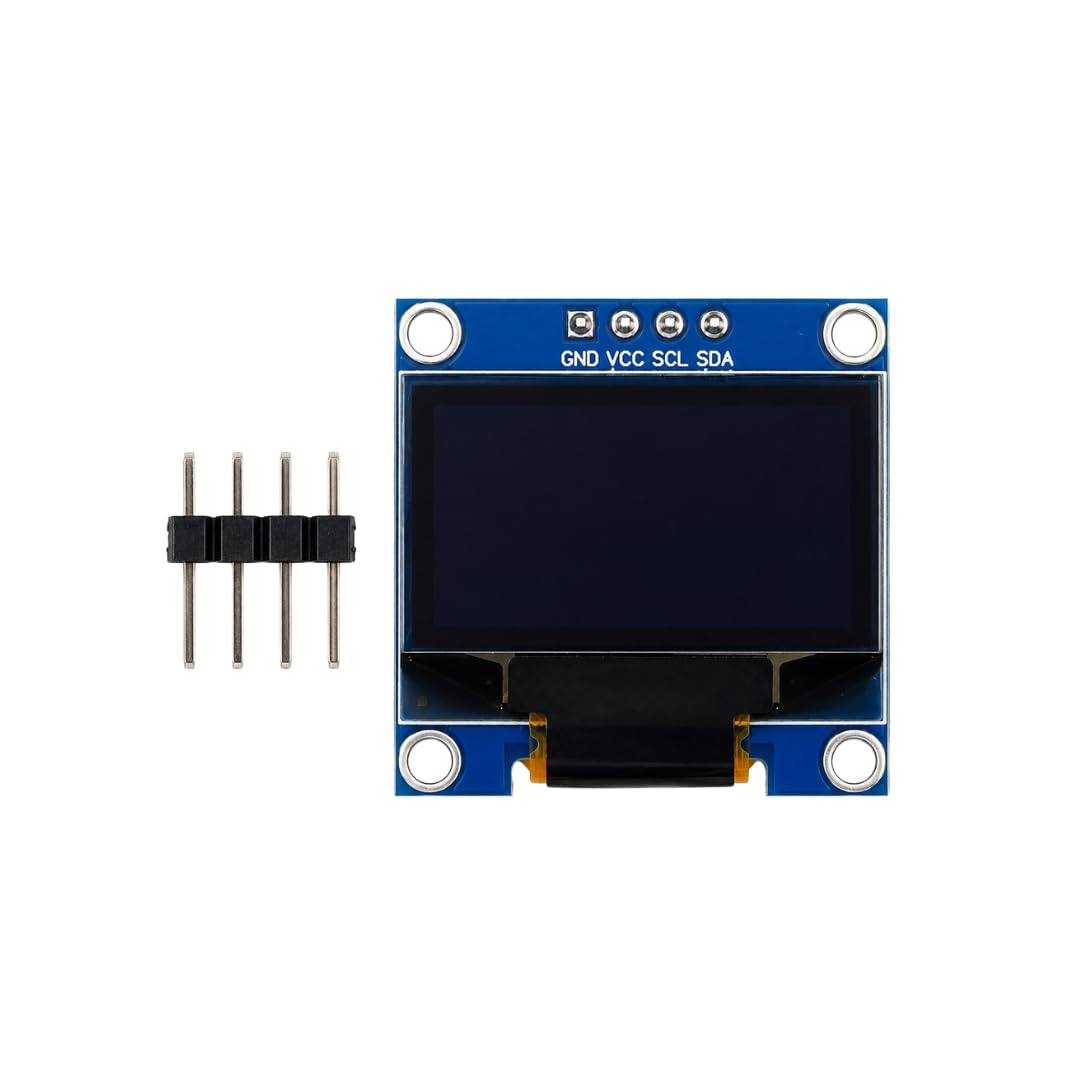 0.96 Inch OLED Display Module I2C SSD1306 128x64 Pixel LCD Screen Compatible with Arduino UNO, ESP32, ESP8266 & Raspberry Pi | Blue/White Display for DIY Electronics Projects-image-7