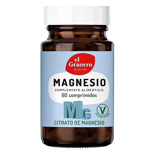 El Granero Integral - Mg 500-60 Comprimidos - Elaborado a Base de Citrato de Magnesio - Apoyo al Sistema Nervioso y Muscular - Ideal para Deportistas