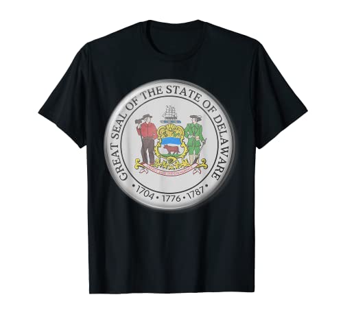 Great Seal of the State of Delaware USA State Pride Crest T-Shirt