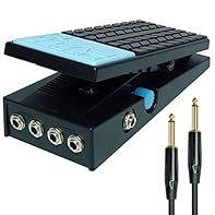 Volume pedal with tuner out output High-ohmic version e.g. for guitar/bass, Regulator for adjusting the minimum volume 2 x 6.3 mm jack output / 2 x 6.3 jack input Keepdrum jack cable