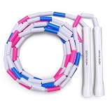 Beaded Skipping Rope, Beaded Jump Rope With Unbreakable Handles & Shatterproof Beads for Enhanced Fitness Training, Adjustable 3M Skipping Rope for Adults, Men & Women