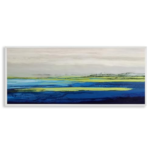 Abstract Ocean Surface Scene, 10 x 24 Inch Framed Giclée Print