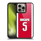Head Case Designs Officially Licensed Arsenal FC Piero Hincapié 2025/26 Players Home Kit 2nd Group Gel Armour Case [Military Grade Protection] Compatible with Apple iPhone 16 Pro Max