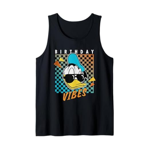 Disney Donald Duck Birthday Vibes 80s Tank Top