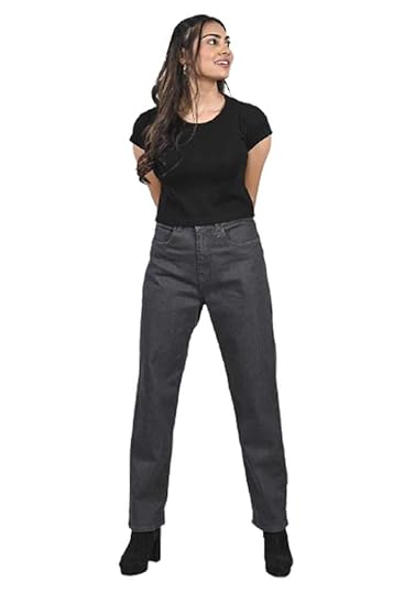 Buy Freakins Eco Washed Straight Fit Jeans For Women Girls Grey 30 At Amazon In