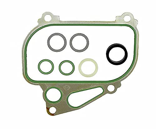Engine Oil Cooler Housing Seal Gasket Set Kit Compatible with ...