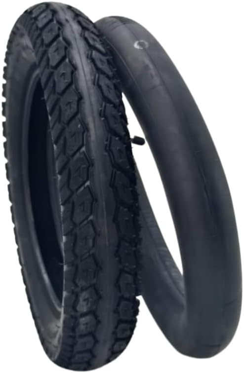 12 1/2x2 1/4 Replacement Tire and Inner Tube Set, Black, Compatible with Strollers and Small Bikes