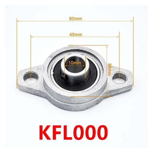 Roulement à palier KFL000 10mm support de guidage d'axe rotatif - 3