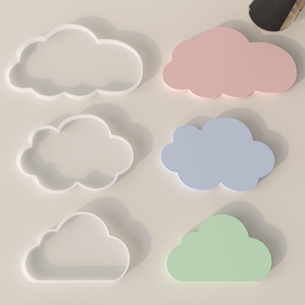 大型キャンドルホルダー 樹脂型 シリコーン雲形 コースター型 エポキシ樹脂用 シリコーン型 エポキシ樹脂型 DIYアートクラフトカッ