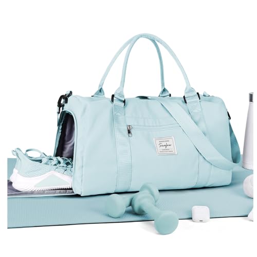 Gym Bags Womens Mens with Shoes Compartment and Wet…