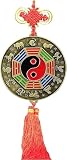Adornos tradicionales de Feng Shui chino: estos espejos Bagua de Feng Shui chino tienen el tamaño adecuado for colocar el espejo Bagua sobre la puerta de entrada, mirando hacia afuera.