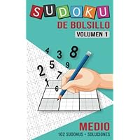 Sudoku de Bolsillo: 102 Sudokus nivel MEDIO + soluciones | Para Jóvenes y Adultos | Perfecto para llevar contigo