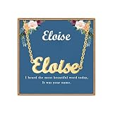 Ldurian Custom Name Necklace, Eloise Name Plate...