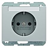 SCHUKO con portaet. K1,K5 acero