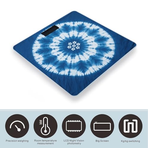 Báscula digital de baño con pantalla LED y vidrio templado miniatura 3