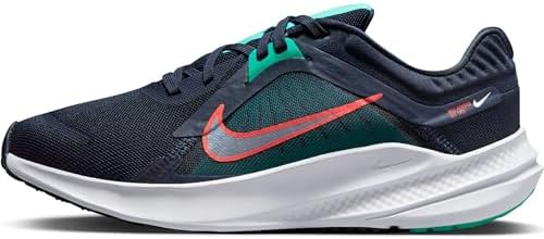 Nike Bajo Wmns Quest 5, Obsidian/White-Clear Jade-Picante Red, DD...