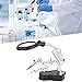Repair Stand Magnifying Glass Magnifier Clamp with LED Light Workbench, Adjustable Position for Repairing Jewelry Jade, Carving, Electrical Appliances, Laboratory (TE-801)
