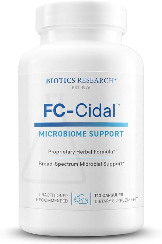 Evorina Biotics Research FC Cidal™ Herbal Blend Complete GI Gut Health for Women & Men- 500 mg/Serving - 7 Herbs Proprietary Blend Supplement Supports Healthy GI Function and Microbial Balance 120 Capsules | High Strength Herbal Supplement | Clean Label Ayurvedic Wellness-image-28