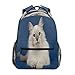 GIGIJY Carino Siberian Bianco Gatto Zaino Scuola Libreria Viaggio Casual Zaino per Bambini Ragazze Uomini Donne