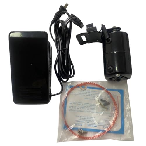 AC110V Home Sewing Machine Motor with Foot Pedal, Bracket, Bolts,