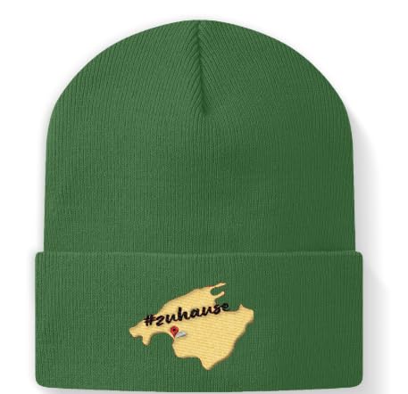 Casquette snapback Vert Zuhause Mallorca pour soirées festives en taille M