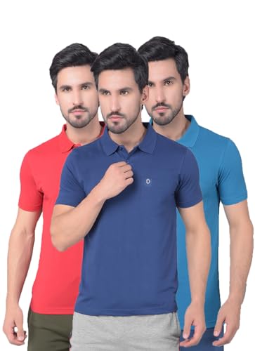 Image of Dollar Mens Cotton Casual Solid Polo Tshirt (Pack of 1)