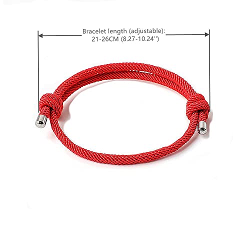 Nautical Woven Friendship Rope Boho Bracelet Handmade Braided Wrap String Steel Charm Adjustable2