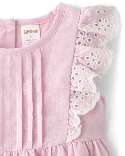 Image of Gymboree Girls and Toddler Flutter Sleeve Eyelet Tank Tops