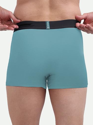 Image of Freecultr Men's Underwear Micromodal Airsoft Trunk - Sweat Proof, Ultra Soft, Anti-Bacterial, No Itch & No Chafing Fabric (Pack of 3) | Mens Underwear Combo Pack of 3