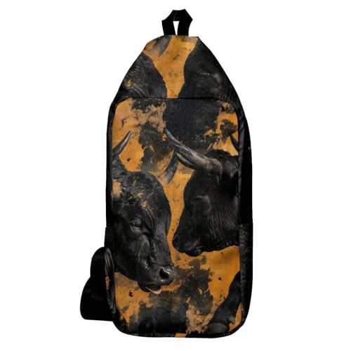 Sac à dos à bandoulière Black Bull multicolore compact aux dimensions 16x36.5cm