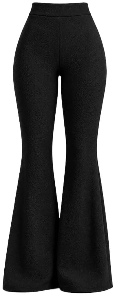EHA Womens Flare Pant High Waist Stretchable Trousers for Women | Bell Bottom Pants for Women | Wide Leg Palazzo Pants | Flared Yoga Pants |Casual Wear Office/Gym Wear Pants-Pack of 1-image-32