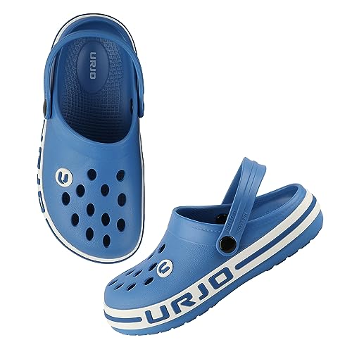 Image of URJO Streak Kid's Clogs /Sandals with Adjustable Back Strap Ultra Soft & Flexibility Anti Skid Comfortable Waterproof Daily Mules Clogs /Sandals Boy's & Girl's