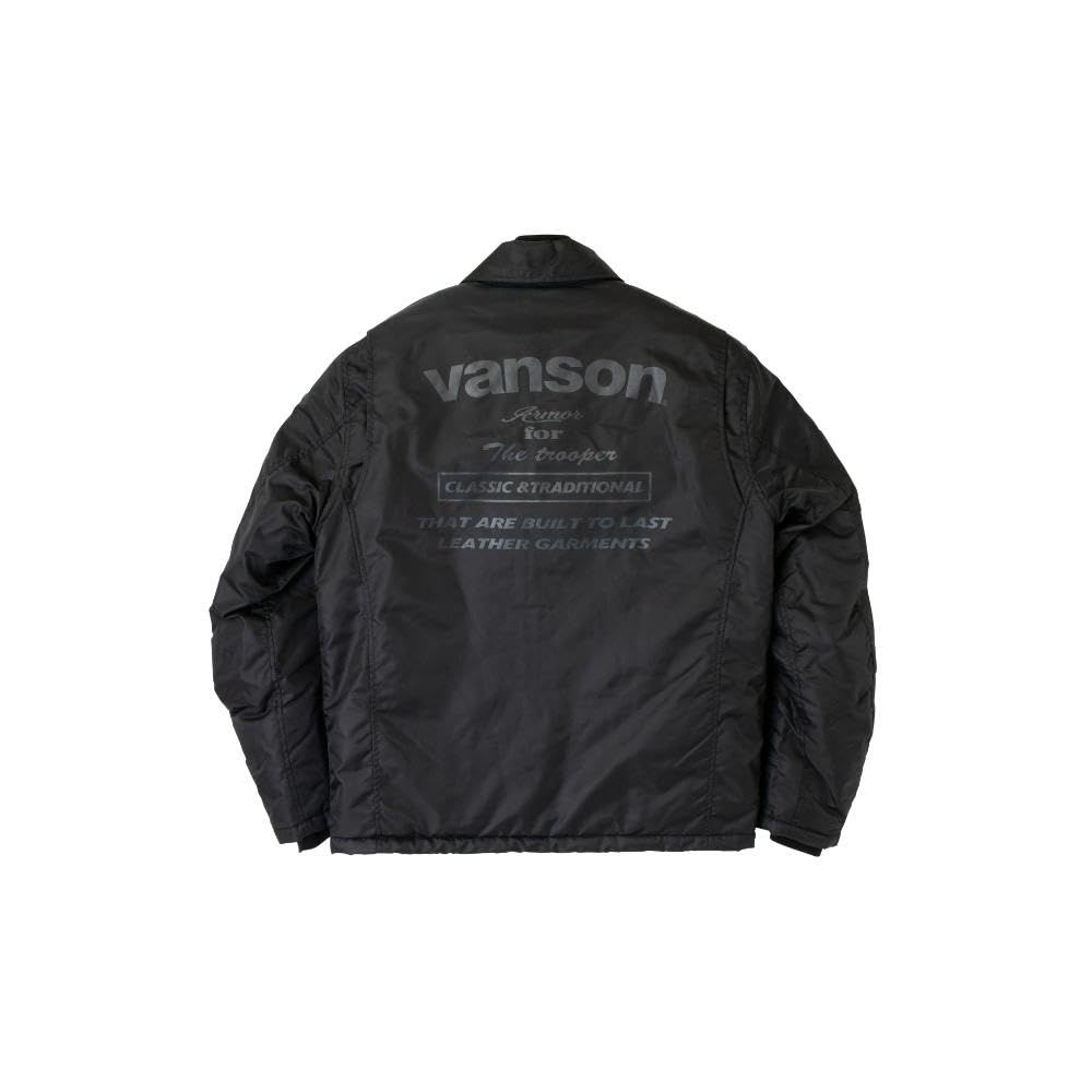 Amazon | [バンソン] コーチジャケット ブラック Lサイズ SVS2405W