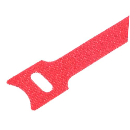 100 piezas Bridas Reutilizables Rojas para Cables, Organizador de Cables para Electrónica, Sujetadores para Gestión de Cables, Correas Ajustables y Reutilizables miniatura 3